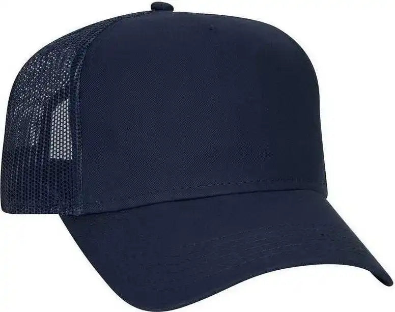 Otto 102-664 Cotton Twill 5 Panel Low Profile Pro Style Mesh Back Cap - Navy - one Size Fits Most