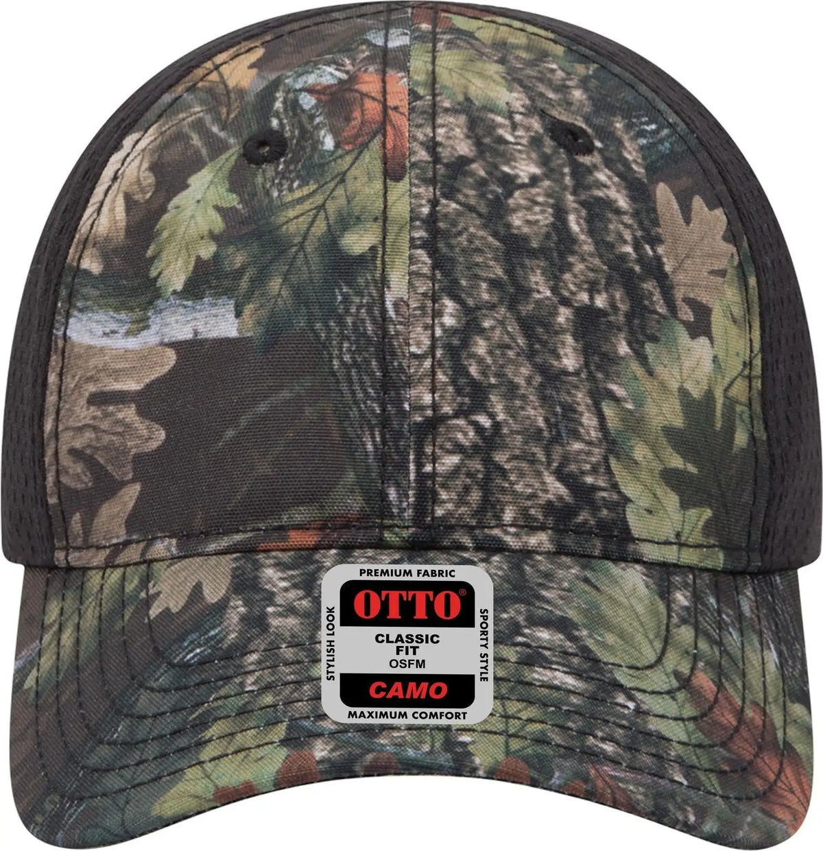 Otto 103-1243 Camouflage 6 Panel Low Profile Baseball Cap - D. Brn/blk - 1/2’’ - 7 5/8’’