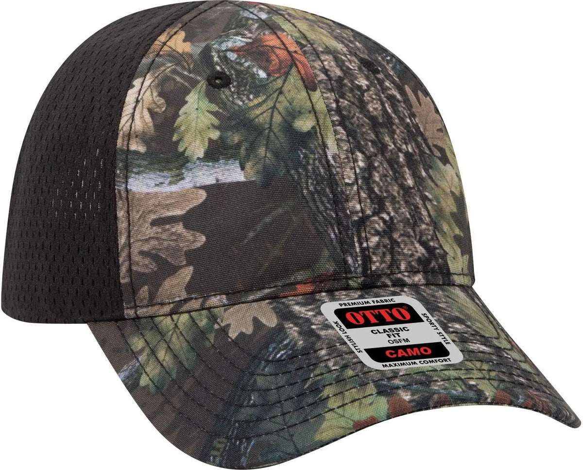 Otto 103-1243 Camouflage 6 Panel Low Profile Baseball Cap - D. Brn/blk - 1/2’’ - 7 5/8’’