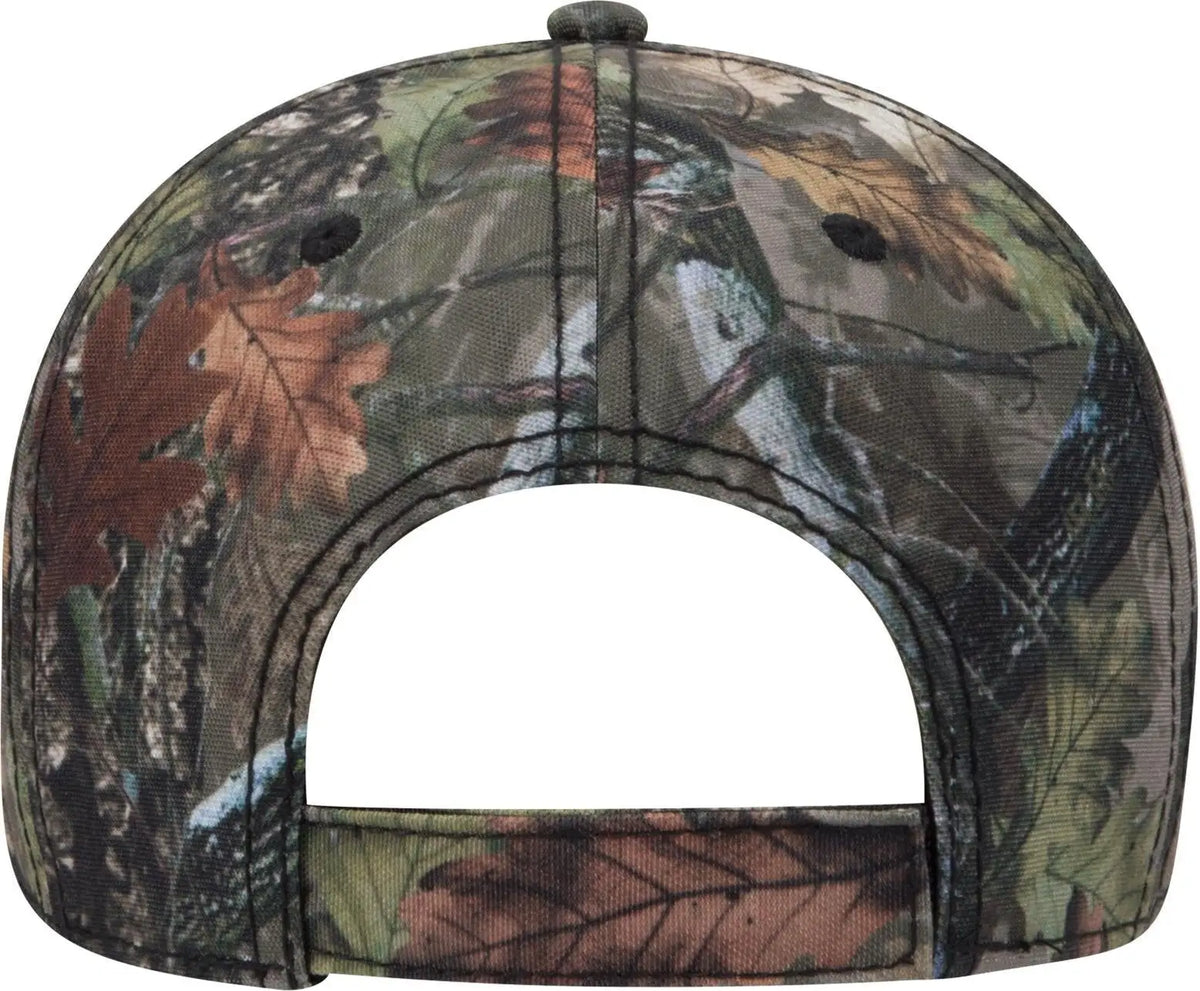Otto 103-1263 Camouflage 6 Panel Low Profile Baseball Cap - Nature Pattern/d. Kha - 1/2’’ - 7 5/8’’