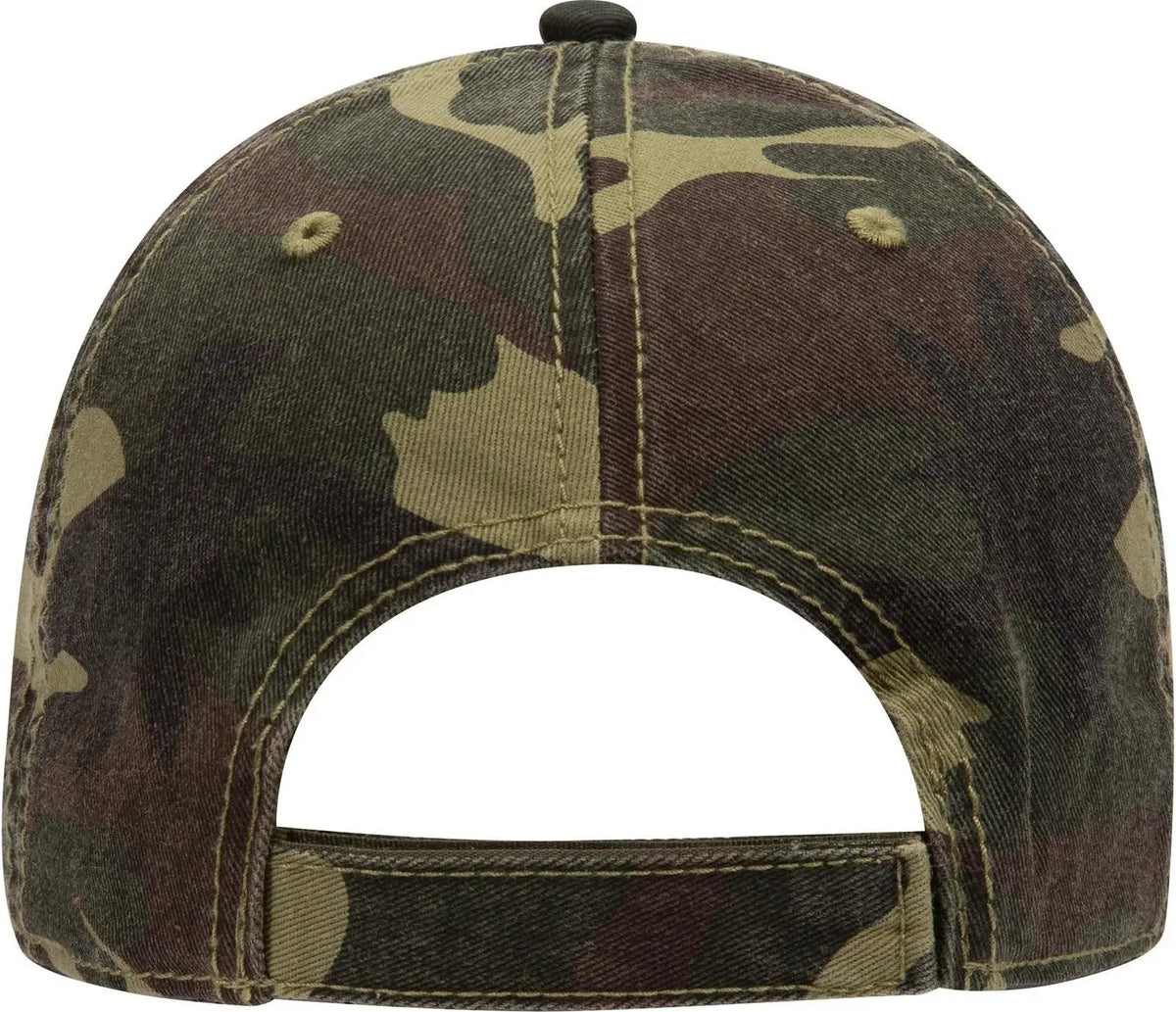 Otto 103-713 Camouflage 6 Panel Low Profile Baseball Cap - Camo 001 - 1/2’’ - 7 5/8’’