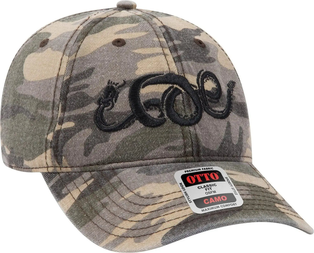 Otto 103-713 Camouflage 6 Panel Low Profile Baseball Cap - Camo 001 - 1/2’’ - 7 5/8’’