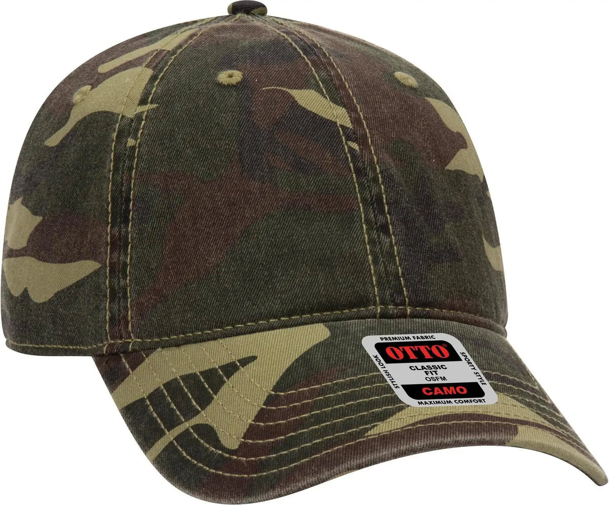 Otto 103-713 Camouflage 6 Panel Low Profile Baseball Cap - Camo 001 - 1/2’’ - 7 5/8’’