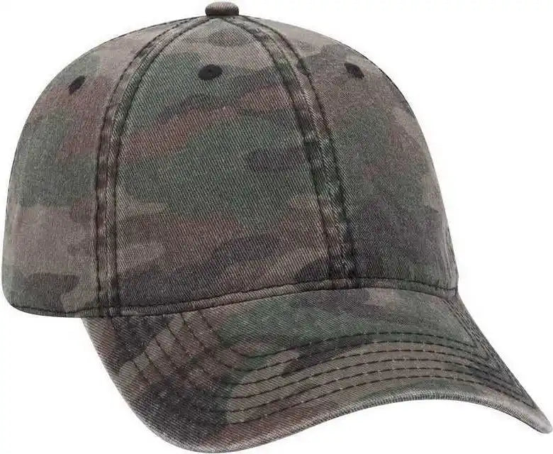 Otto 103-713 Camouflage Garment Washed Cotton Twill Low Profile Pro Style Cap - Camo 004 - Multi-colored / one Size