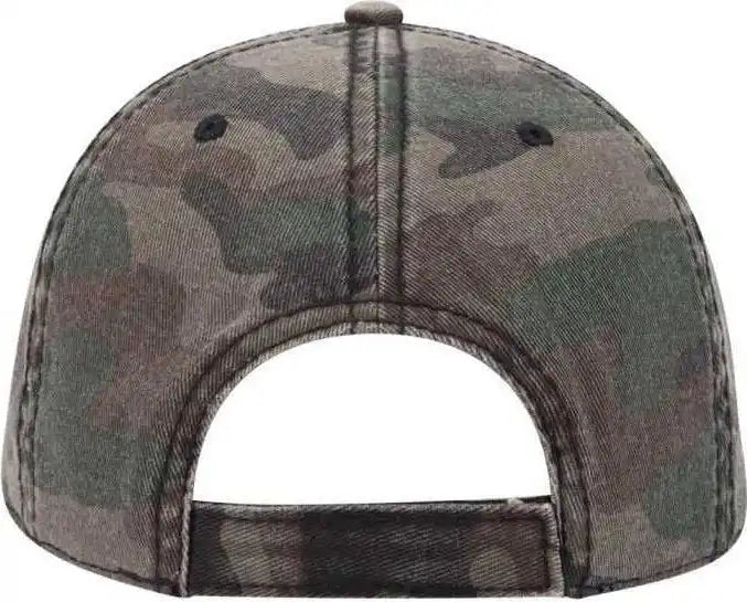 Otto 103 713 Camouflage Garment Washed Cotton Twill Low Profile Pro Style Cap Camo 004 Multi Colored / one Size Fits