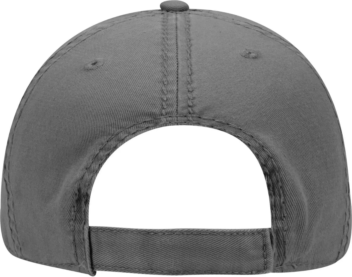 Otto 104-1018 6 Panel Low Profile Dad Cap - Char. Gray - 1/2’’ - 7 5/8’’