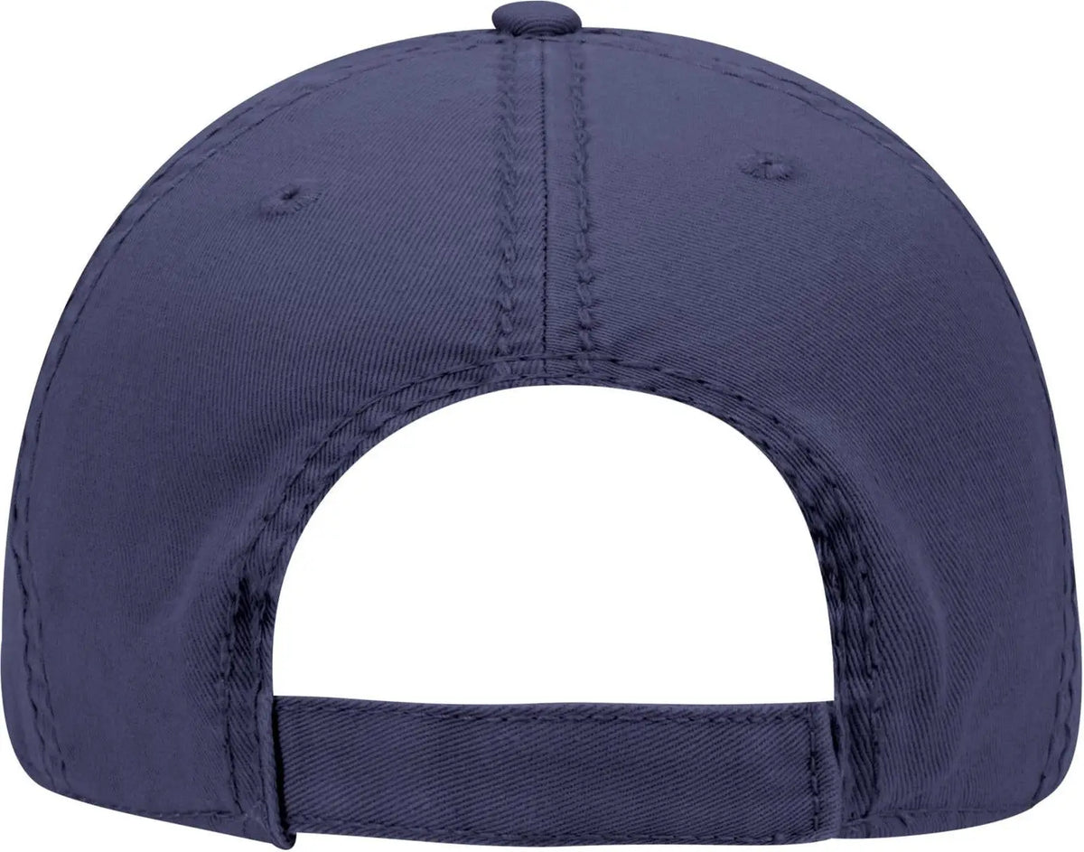 Otto 104-1018 6 Panel Low Profile Dad Cap - Navy - 1/2’’ - 7 5/8’’