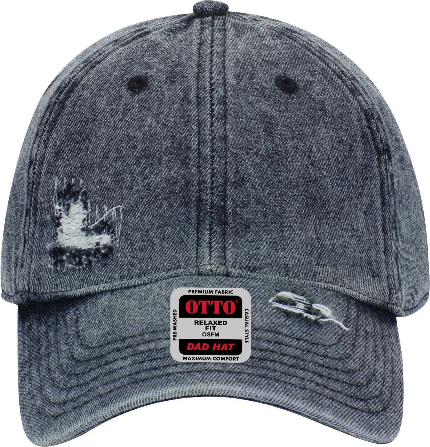 Otto 104-1250 6 Panel Low Profile Dad Cap - Navy - 1/2’’ - 7 5/8’’