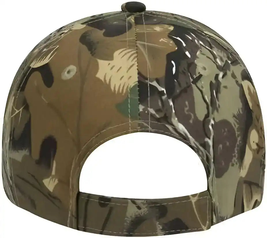 Otto 108-757 Camouflage Youth 6 Panel Low Profile Baseball Cap - Khaki Brown Light Olive Green