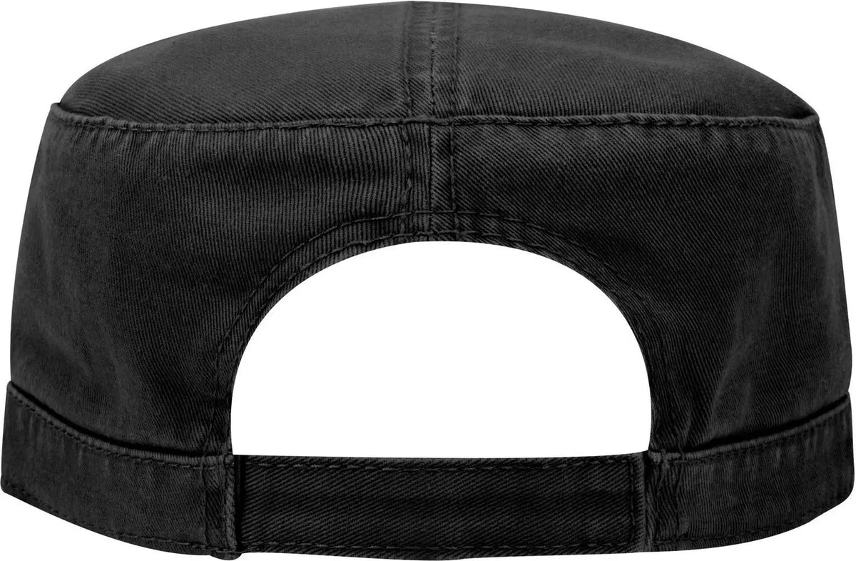 Otto 109-791 Military Cap - Black - 6 1/2’’ - 7 5/8’’