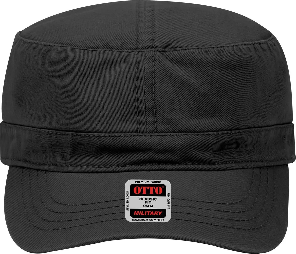 Otto 109-791 Military Cap - Black - 6 1/2’’ - 7 5/8’’