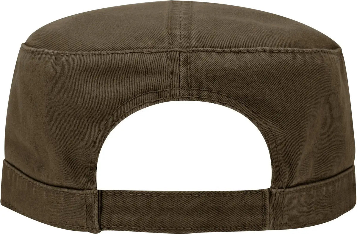 Otto 109-791 Military Cap - Dk. Brown