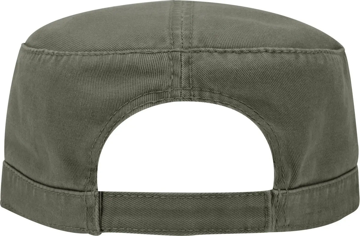 Otto 109-791 Military Cap - Dk. Ol. Green - 6 1/2’’ - 7 5/8’’