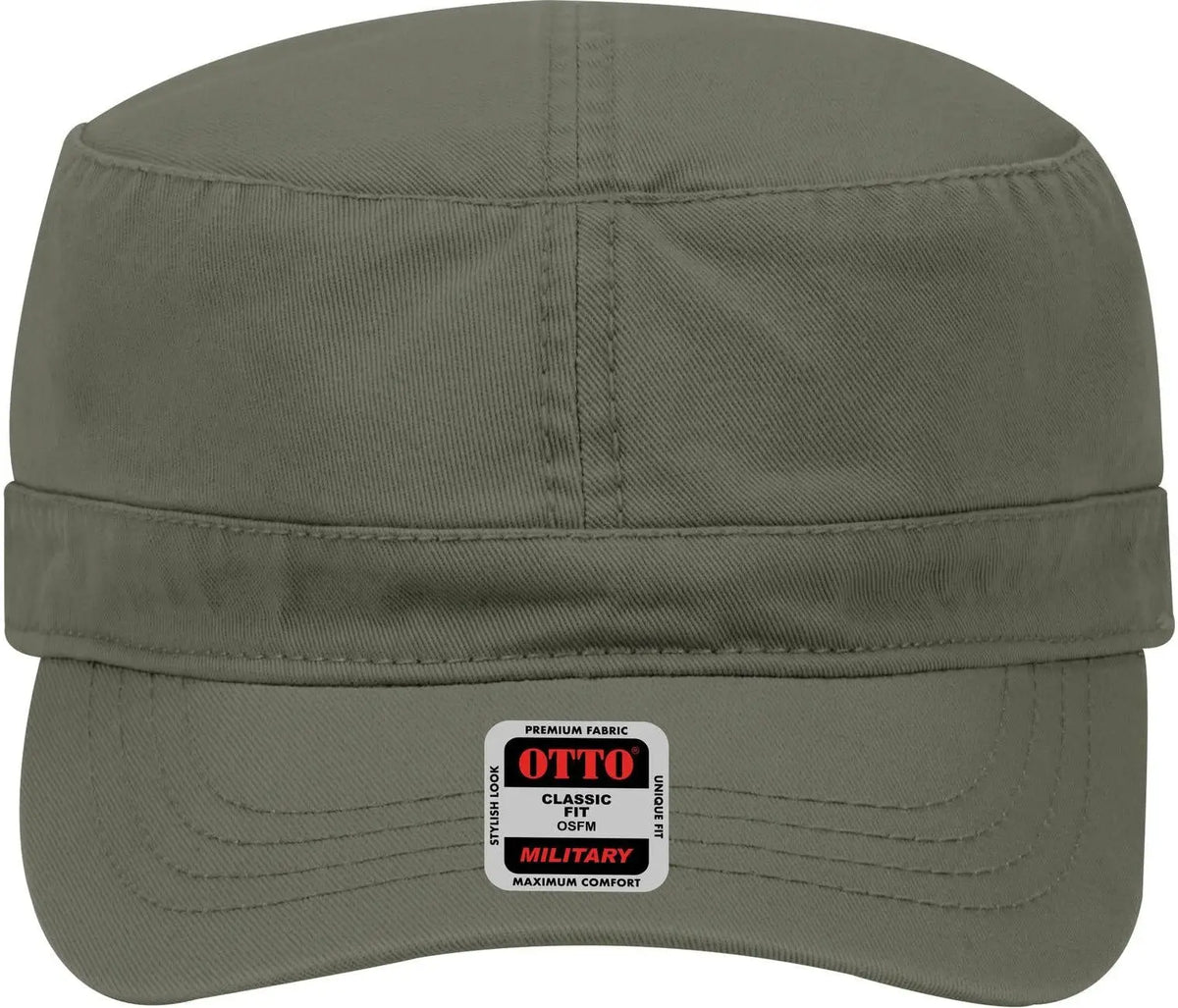 Otto 109-791 Military Cap - Dk. Ol. Green - 6 1/2’’ - 7 5/8’’