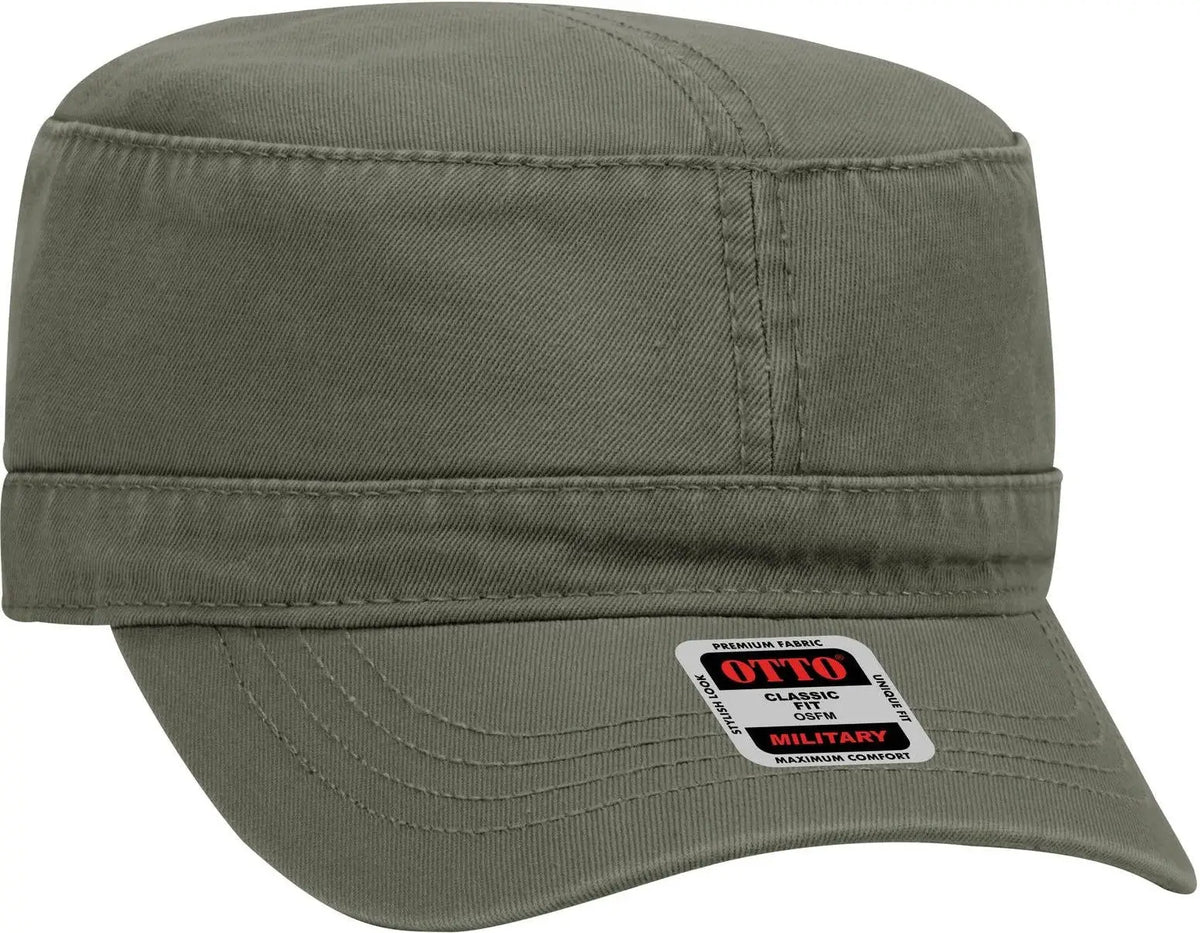 Otto 109-791 Military Cap - Dk. Ol. Green - 6 1/2’’ - 7 5/8’’