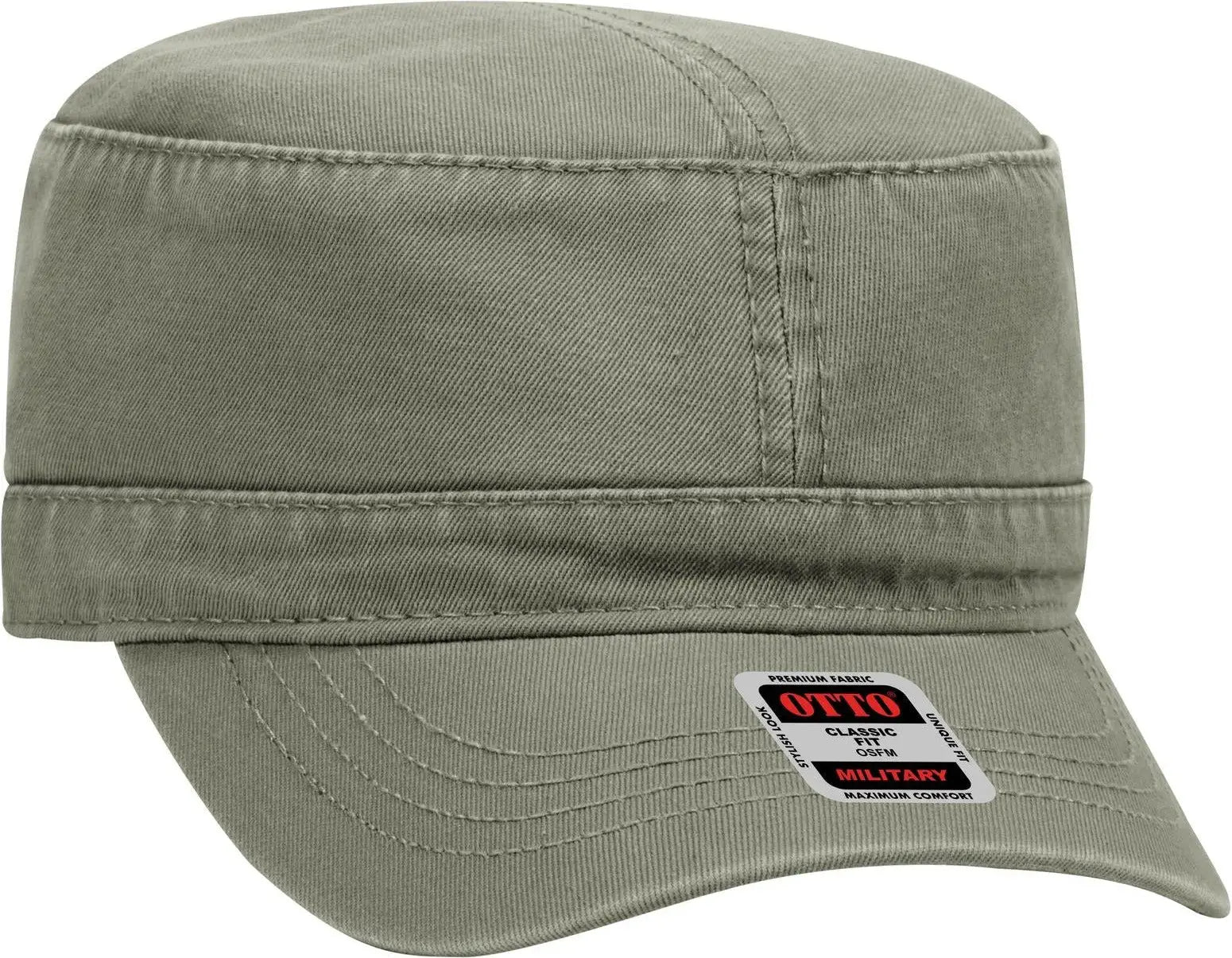 Otto 109-791 Military Cap - Ol. Green - 6 1/2’’ - 7 5/8’’
