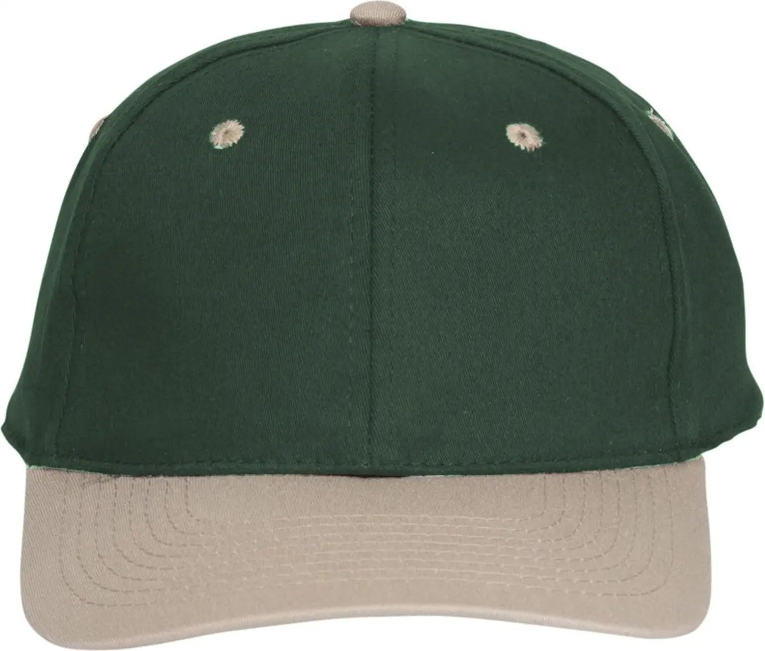 Otto 11-018 ?Otto Flex’ Fitted 6 Panel Low Profile Baseball Cap - Kha/dk.grn