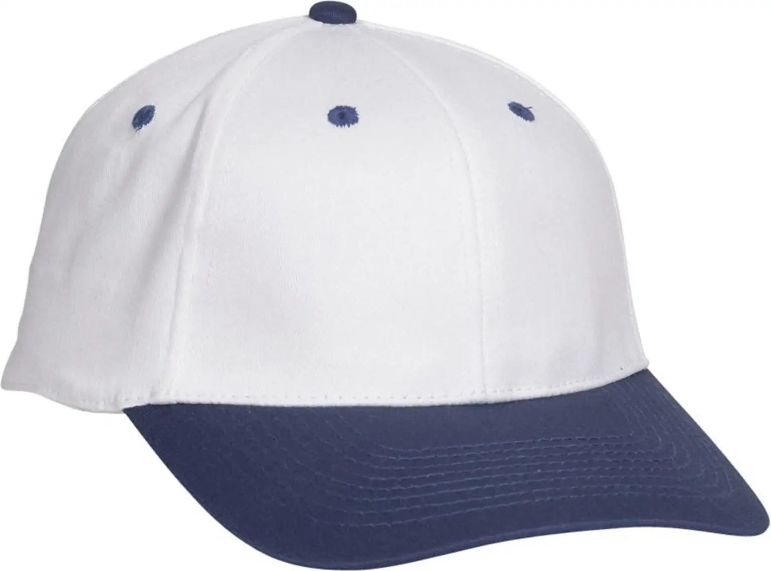 Otto 11-018 ?Otto Flex’ Fitted 6 Panel Low Profile Baseball Cap - Nvy/wht - 7’’ - 7 1/4’’