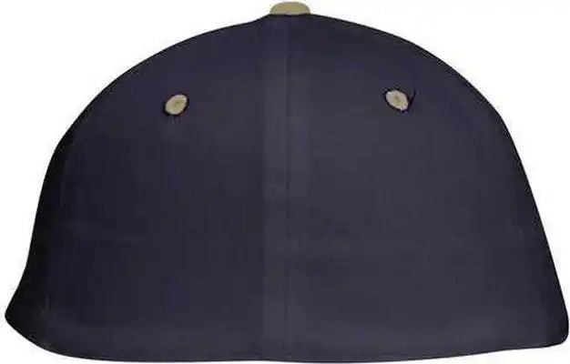 Otto 11-018 Stretchable Deluxe Brushed Cotton Twill 6 Panel Low Profile Pro Style Cap - Khaki Navy - S/m