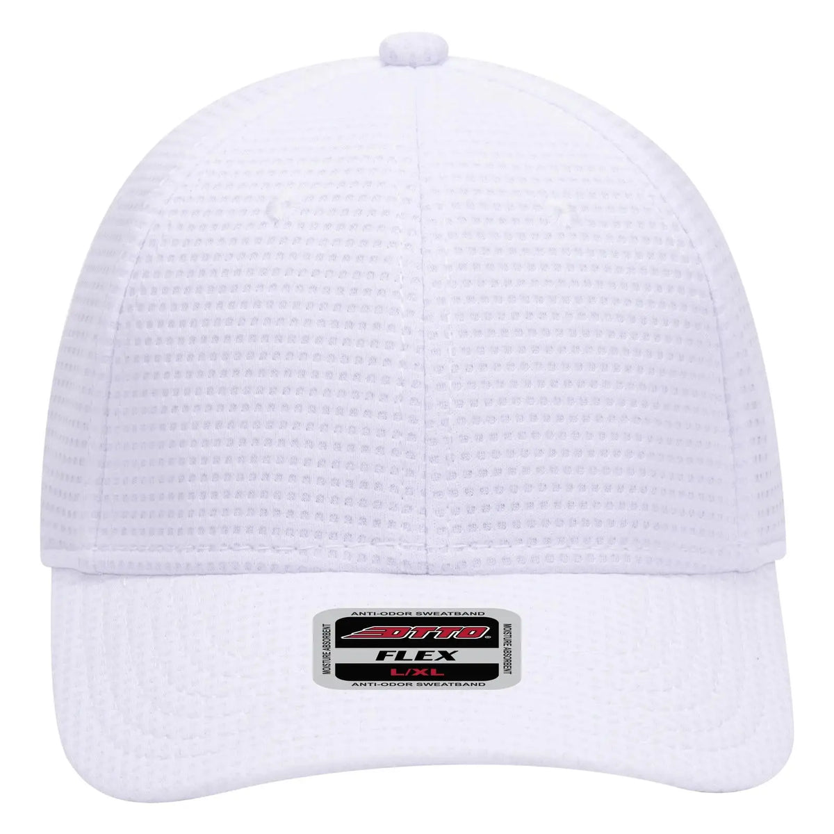 Otto 11-1161 ?Otto Flex’ Fitted 6 Panel Low Profile Baseball Cap - White - 7’’ - 7 1/4’’