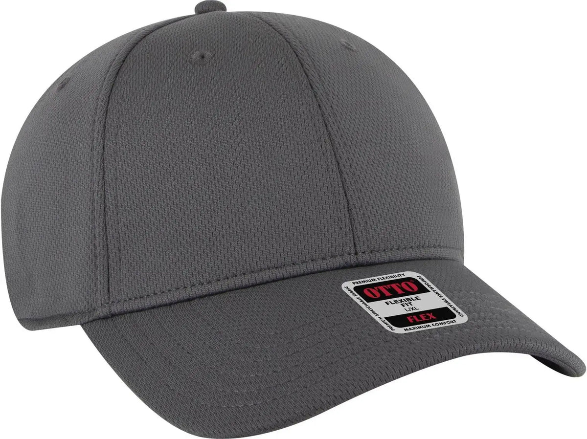Otto 11-1162 ?Otto Flex’ Fitted 6 Panel Low Profile Baseball Cap - Char. Gray