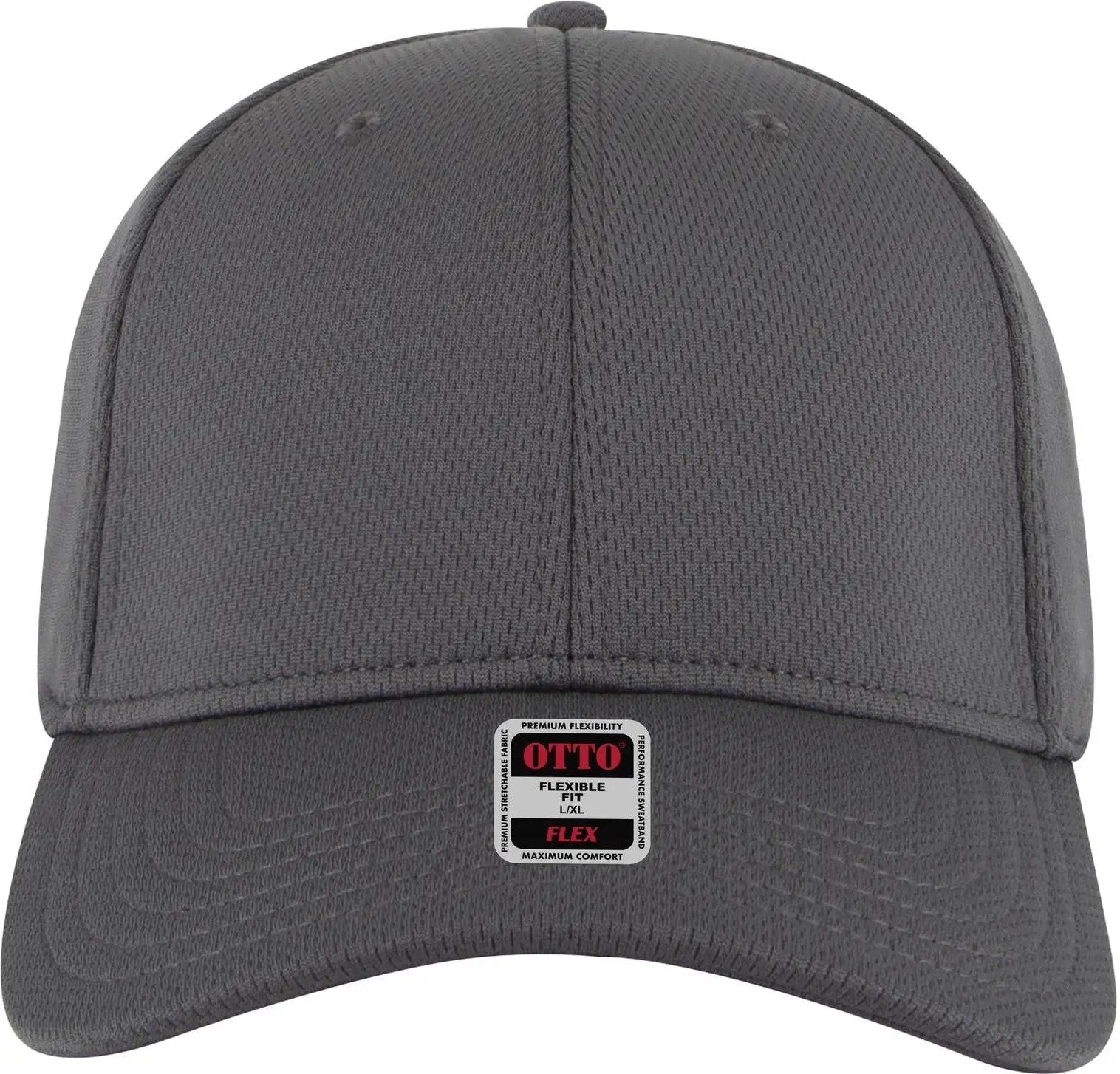 Otto 11-1162 ?Otto Flex’ Fitted 6 Panel Low Profile Baseball Cap - Char. Gray