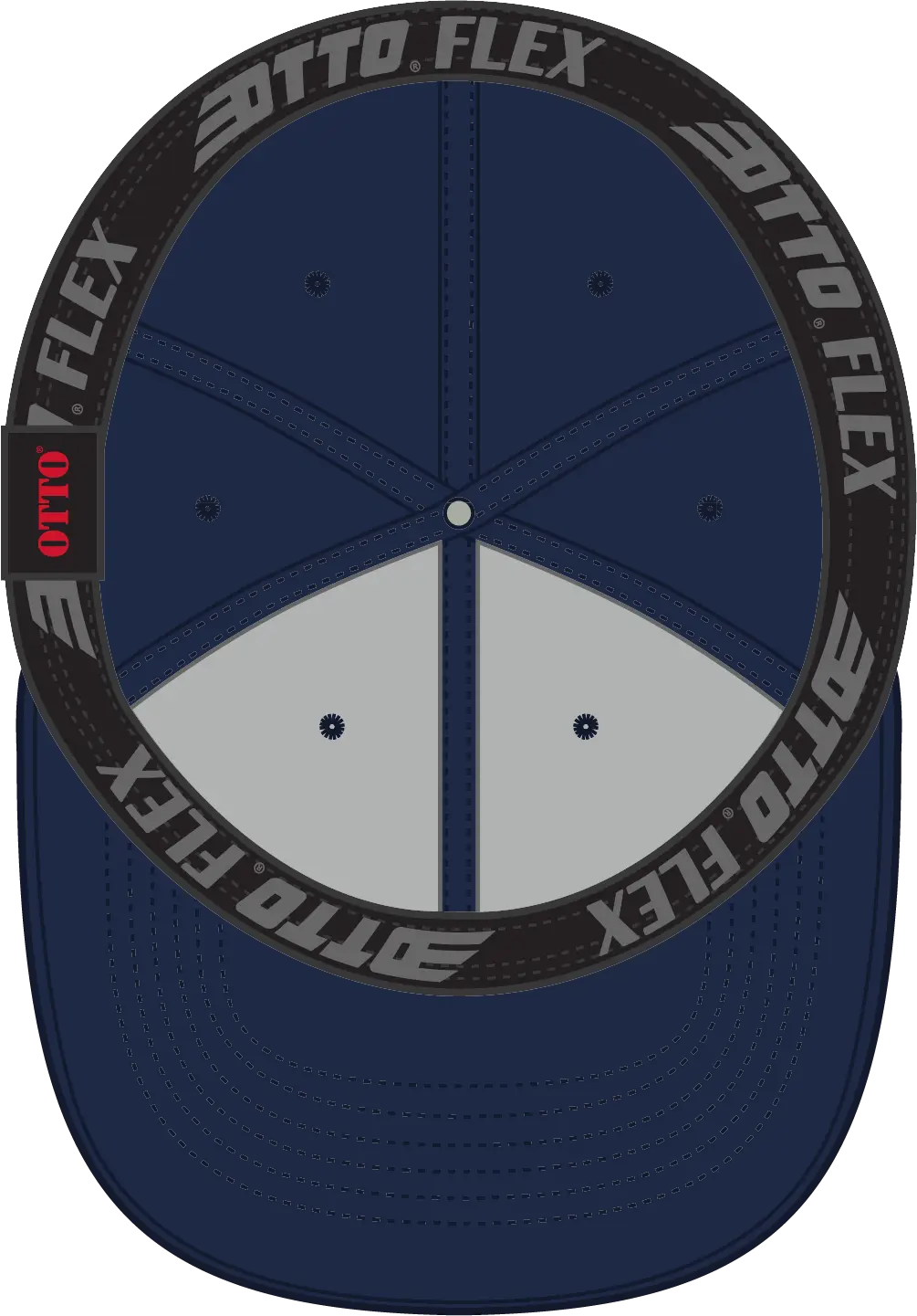 Otto 11-1162 ?Otto Flex’ Fitted 6 Panel Low Profile Baseball Cap - Navy