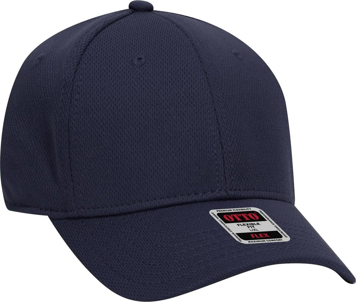 Otto 11-1162 ?Otto Flex’ Fitted 6 Panel Low Profile Baseball Cap - Navy