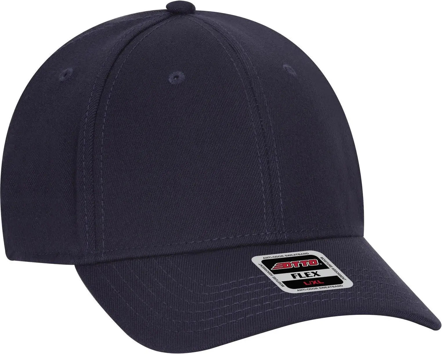 Otto 11-1165 ?Otto Flex’ Fitted 6 Panel Low Profile Baseball Cap - Navy - 7’’ - 7 1/4’’
