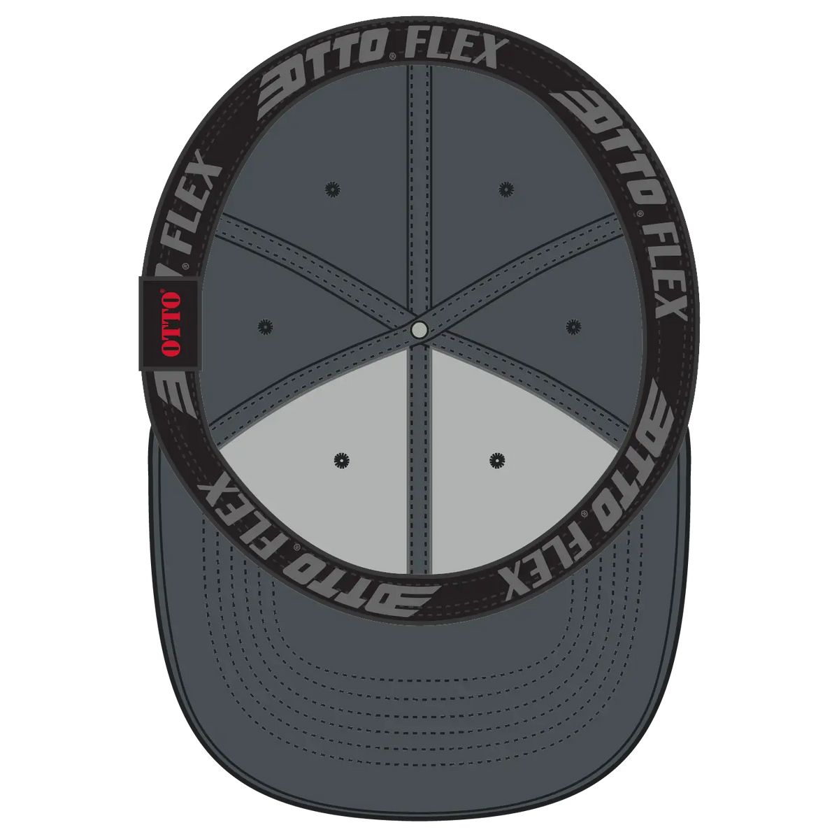 Otto 11-1167 ?Otto Flex’ Fitted 6 Panel Low Profile Baseball Cap - Char. Gray