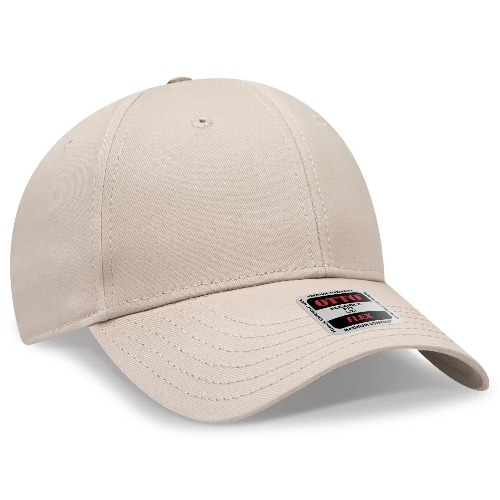 Otto 11-1167 ?Otto Flex’ Fitted 6 Panel Low Profile Baseball Cap - Khaki