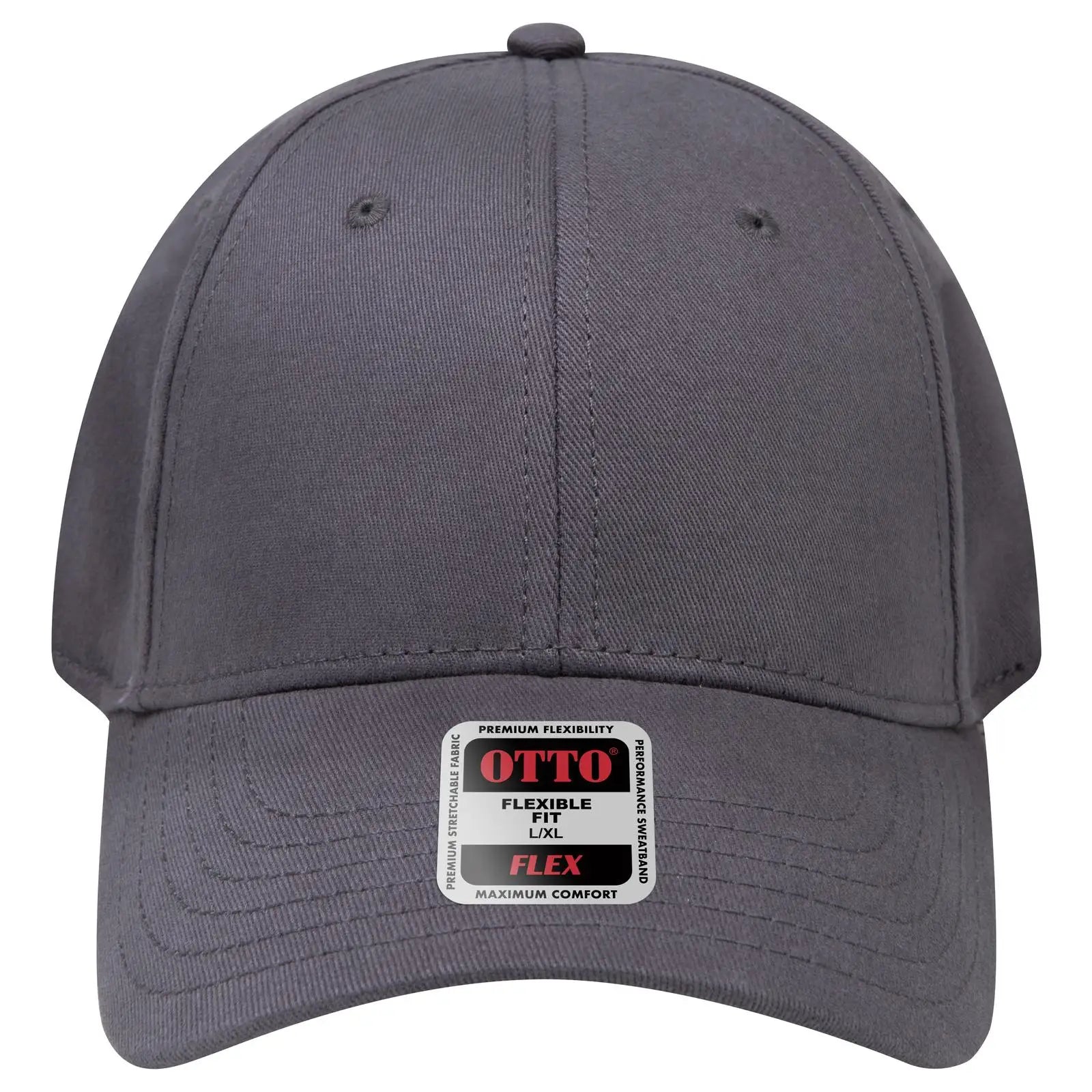 Otto 11-1167 ?Otto Flex’ Fitted 6 Panel Low Profile Baseball Cap - Char. Gray