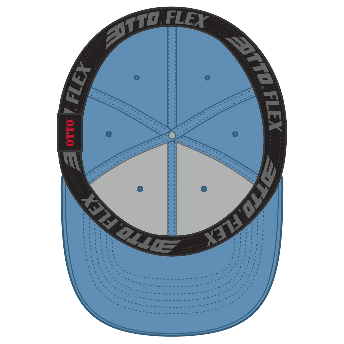 Otto 11-1167 ?Otto Flex’ Fitted 6 Panel Low Profile Baseball Cap - Col. Blue