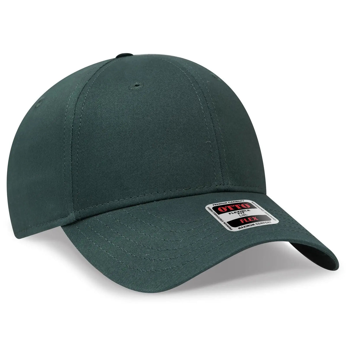 Otto 11-1167 ?Otto Flex’ Fitted 6 Panel Low Profile Baseball Cap - Dk. Green