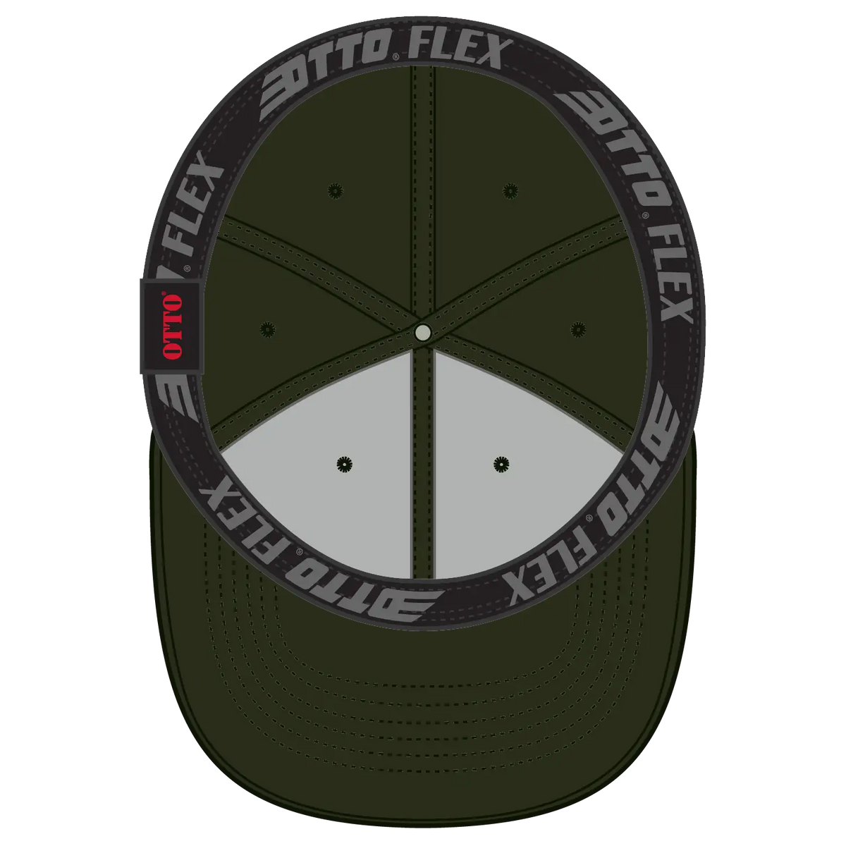 Otto 11-1167 ?Otto Flex’ Fitted 6 Panel Low Profile Baseball Cap - Dk. Ol. Green