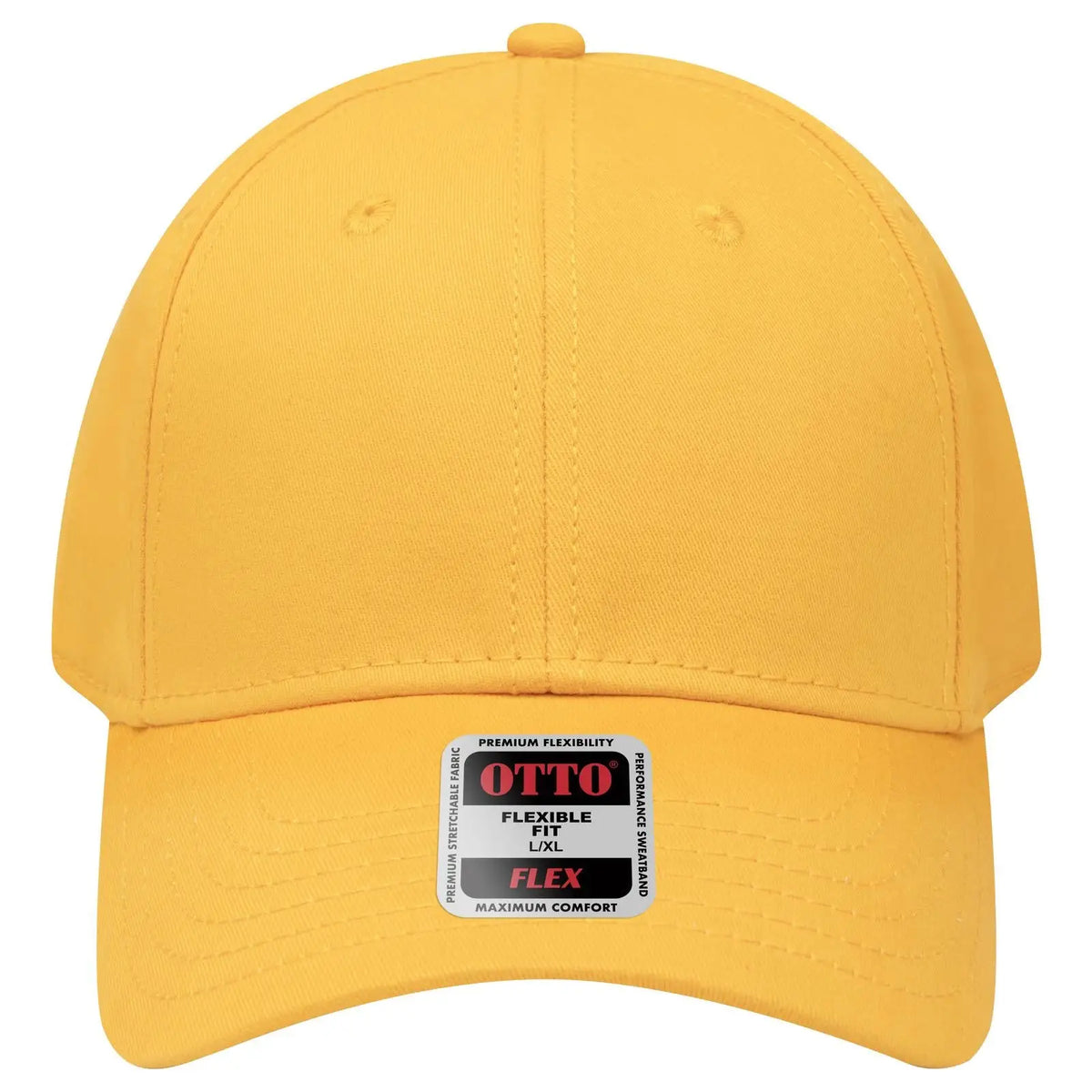 Otto 11-1167 ?Otto Flex’ Fitted 6 Panel Low Profile Baseball Cap - Gold
