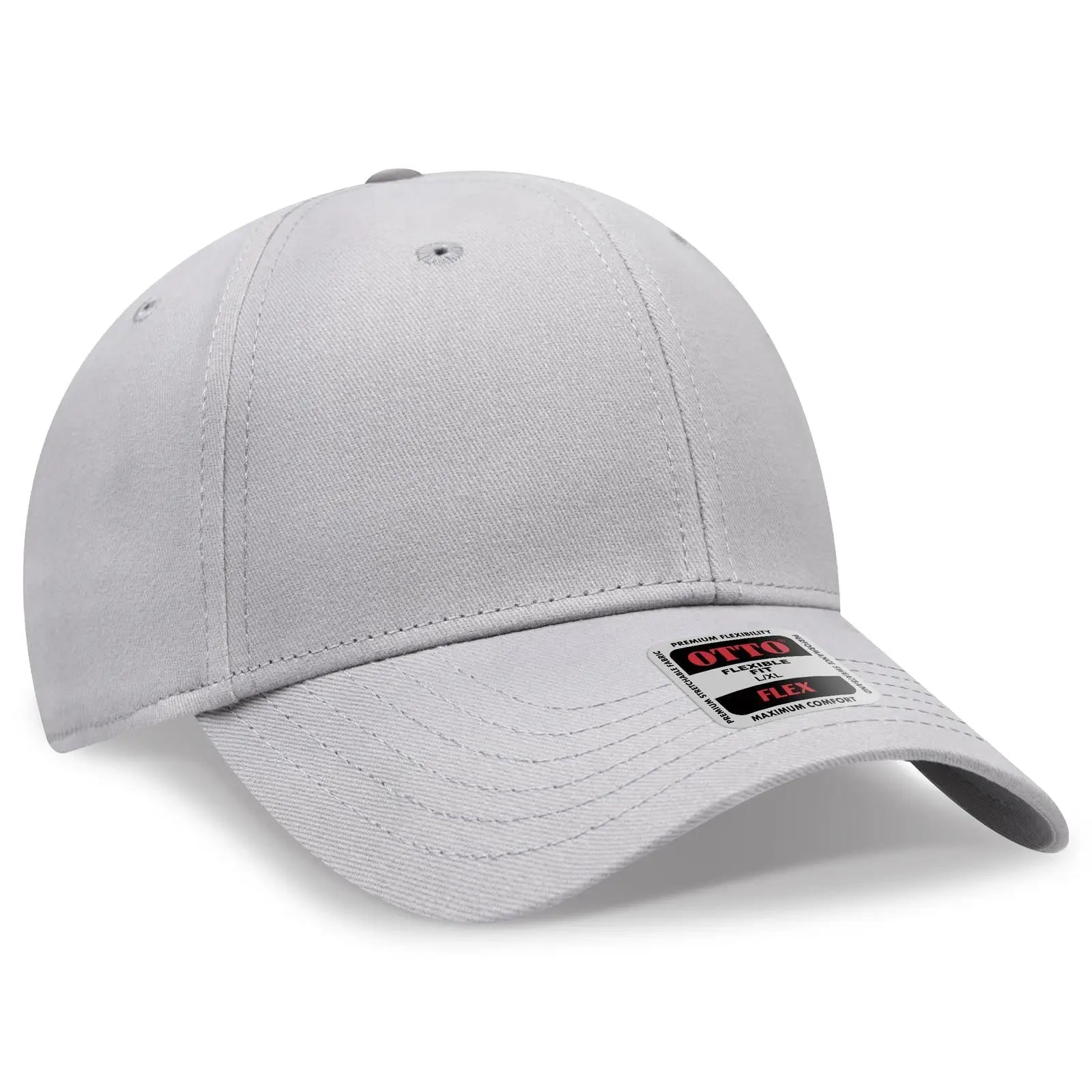 Otto 11-1167 ?Otto Flex’ Fitted 6 Panel Low Profile Baseball Cap - Gray