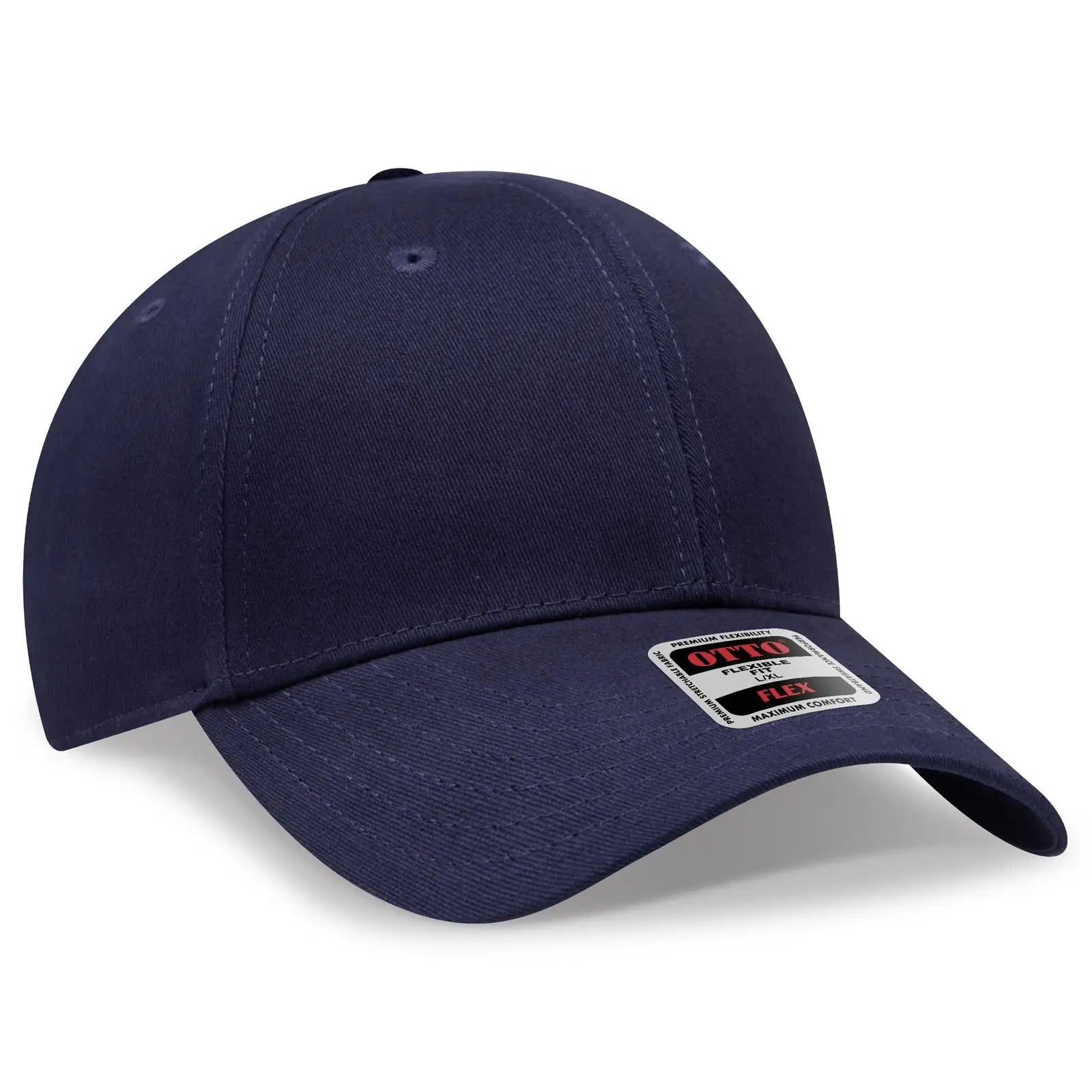 Otto 11-1167 ?Otto Flex’ Fitted 6 Panel Low Profile Baseball Cap - Navy