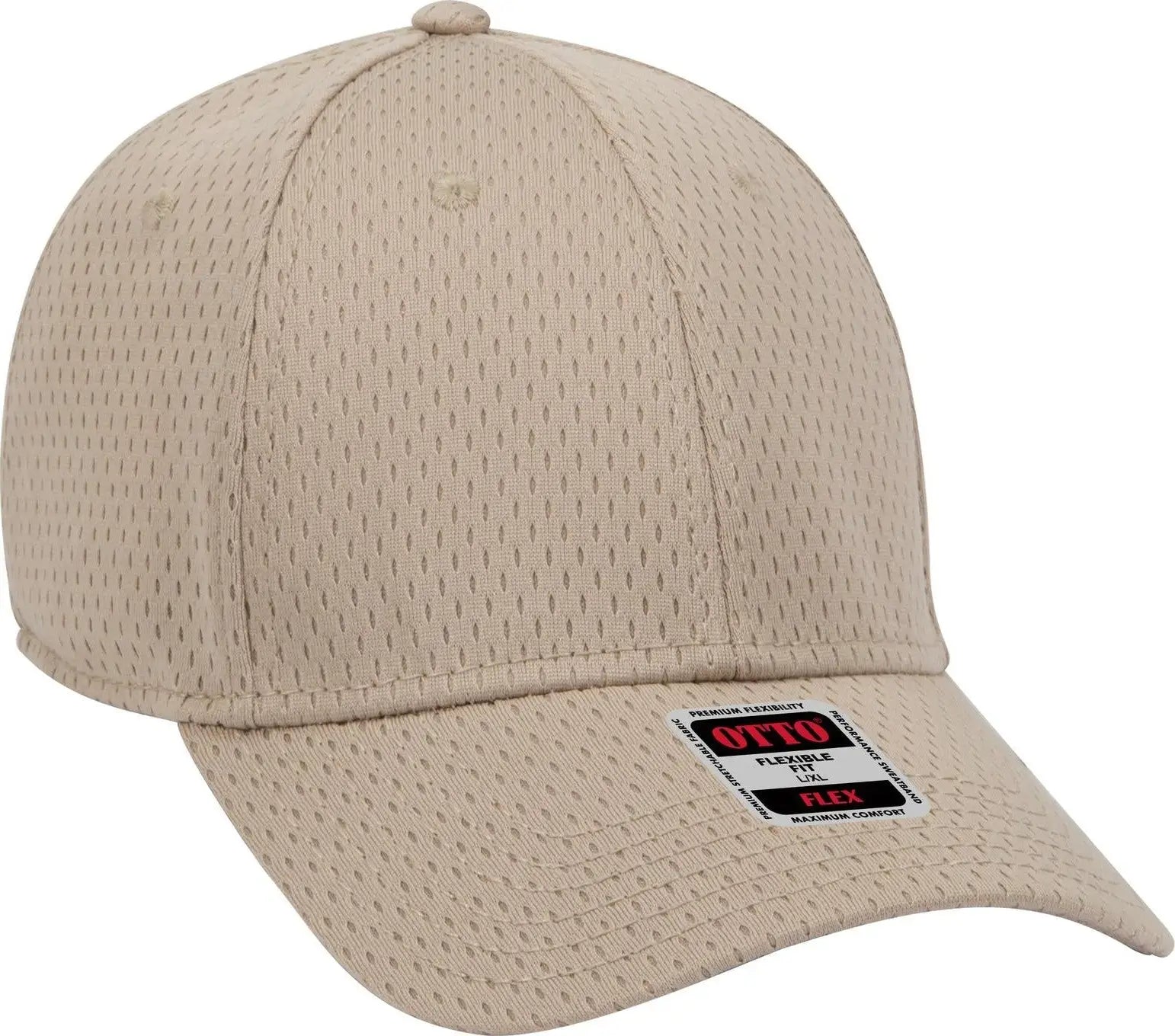 Otto 11-1168 ?Otto Flex’ Fitted 6 Panel Low Profile Baseball Cap - Khaki