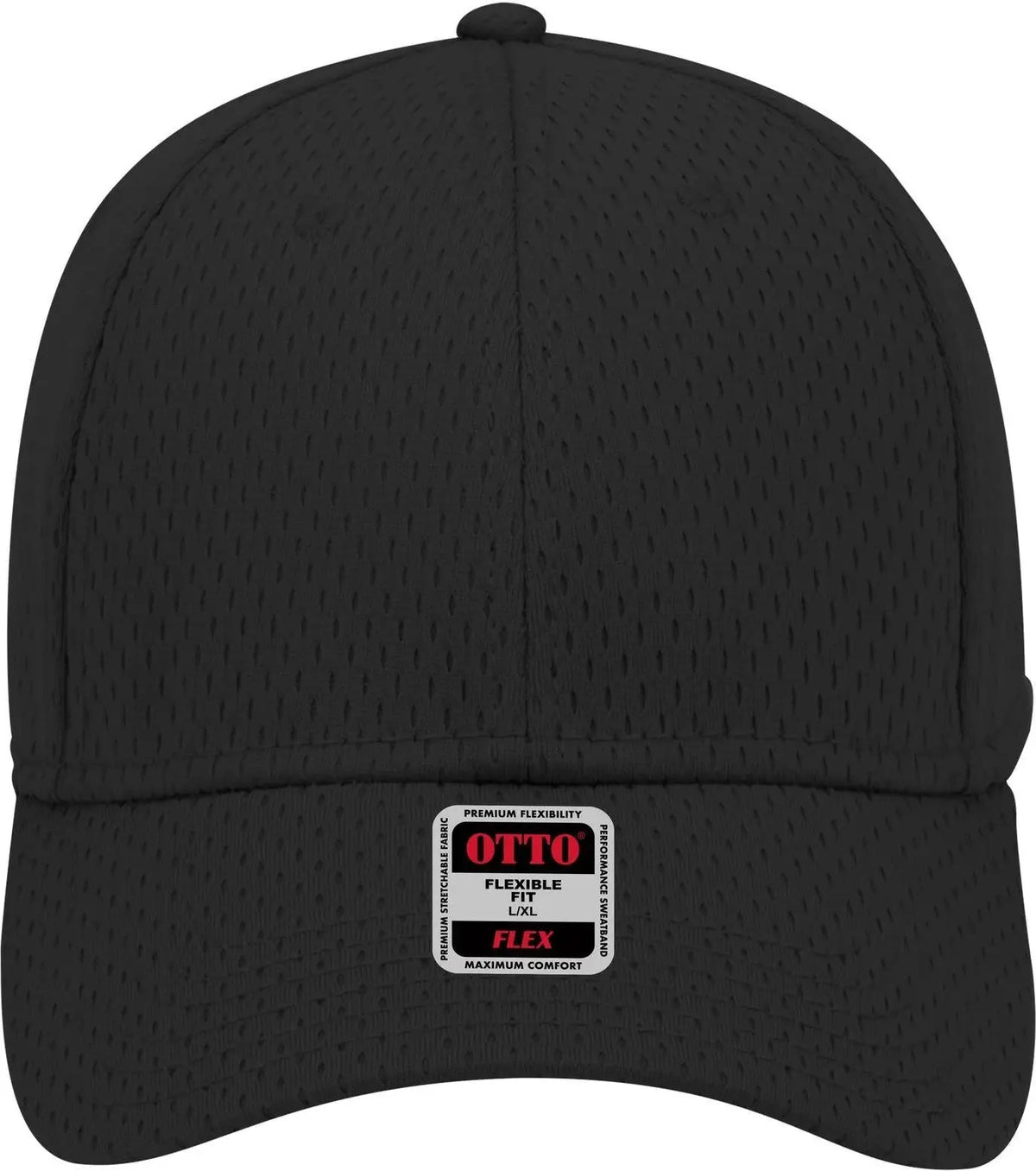 Otto 11-1168 ?Otto Flex’ Fitted 6 Panel Low Profile Baseball Cap - Black