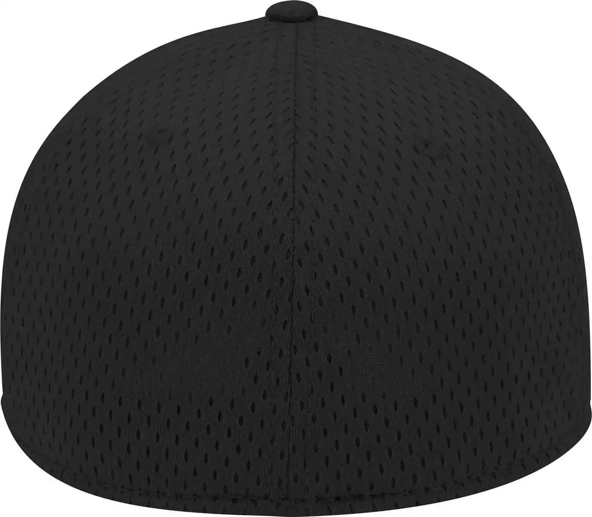 Otto 11 1168 Stretchable Polyester Pro Mesh Flex 6 Panel Low Profile Baseball Cap Black
