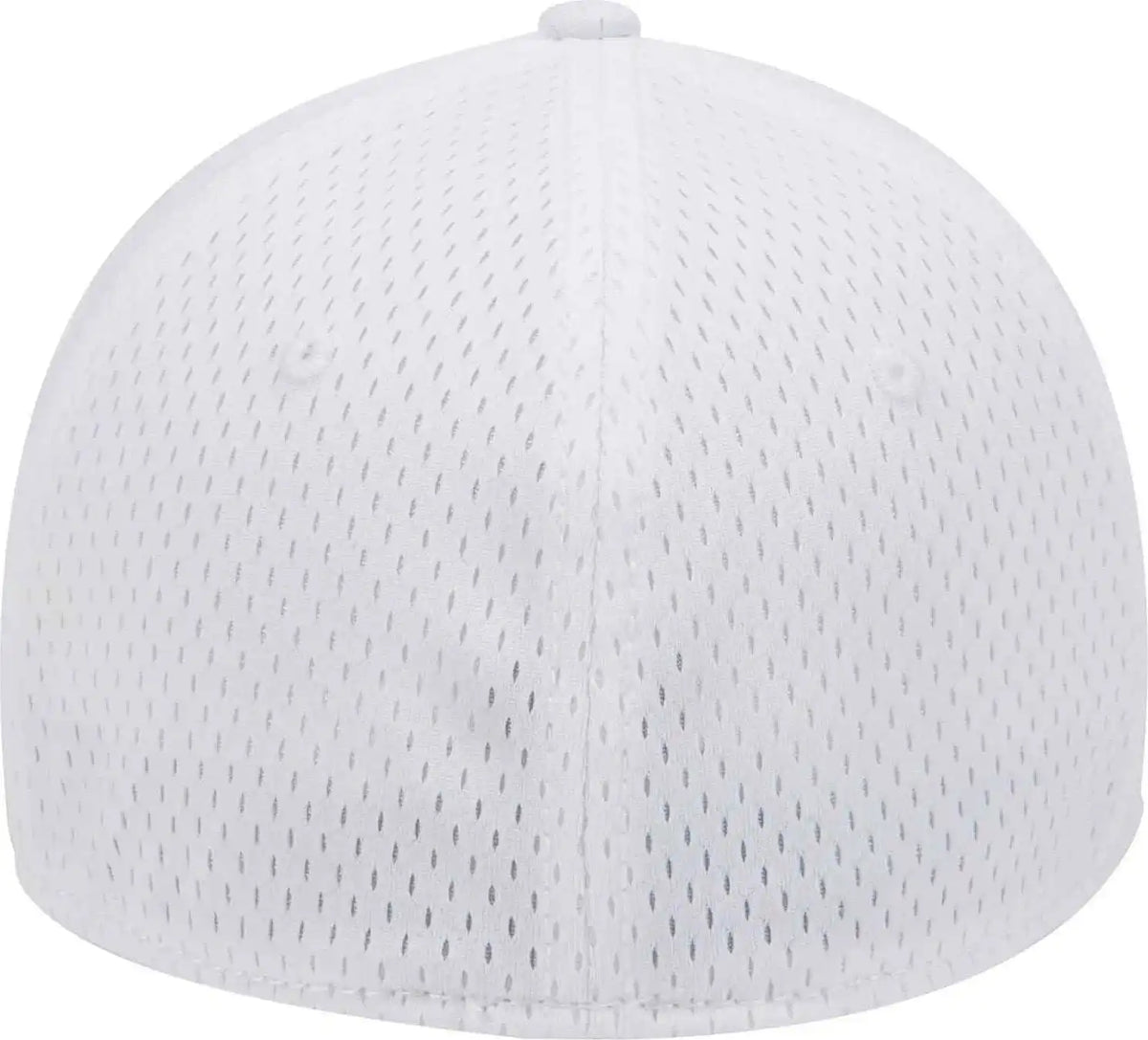 Otto 11-1168 Stretchable Polyester Pro Mesh Flex 6 Panel Low Profile Baseball Cap - White