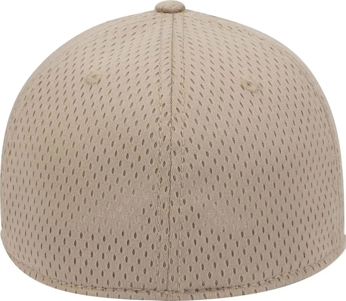 Otto 11-1168 Stretchable Polyester Pro Mesh Flex 6 Panel Low Profile Baseball Cap - Khaki