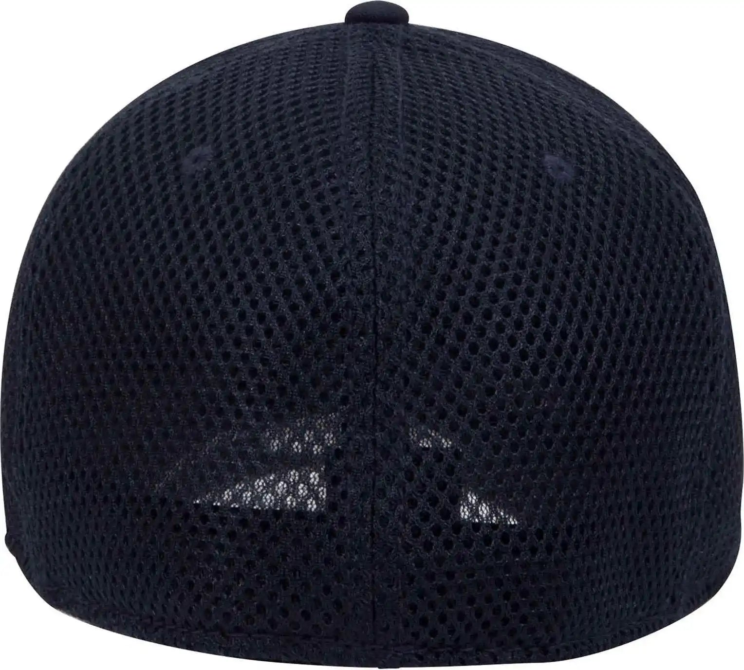 Otto 11-1169 Cotton Twill W/ Stretchable Polyester Air Mesh Back Flex 6 Panel Low Profile Baseball Cap - Navy - S/m