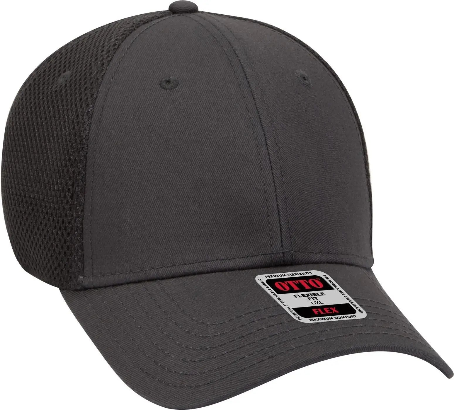 Otto 11-1169 ?Otto Flex’ Fitted 6 Panel Low Profile Baseball Cap - Char. Gray