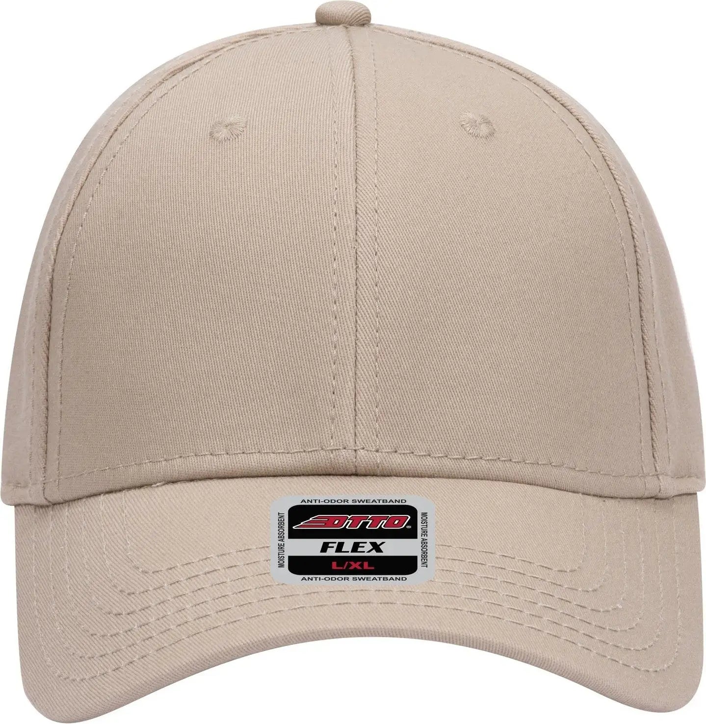 Otto 11-1170 ?Otto Flex’ Fitted 6 Panel Low Profile Baseball Cap - Khaki