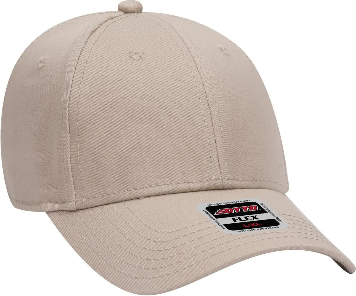 Otto 11-1170 ?Otto Flex’ Fitted 6 Panel Low Profile Baseball Cap - Khaki