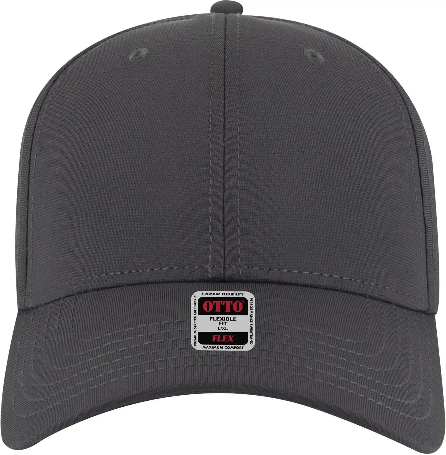Otto 11-1172 ?Otto Flex’ Fitted 6 Panel Low Profile Baseball Cap - Char. Gray