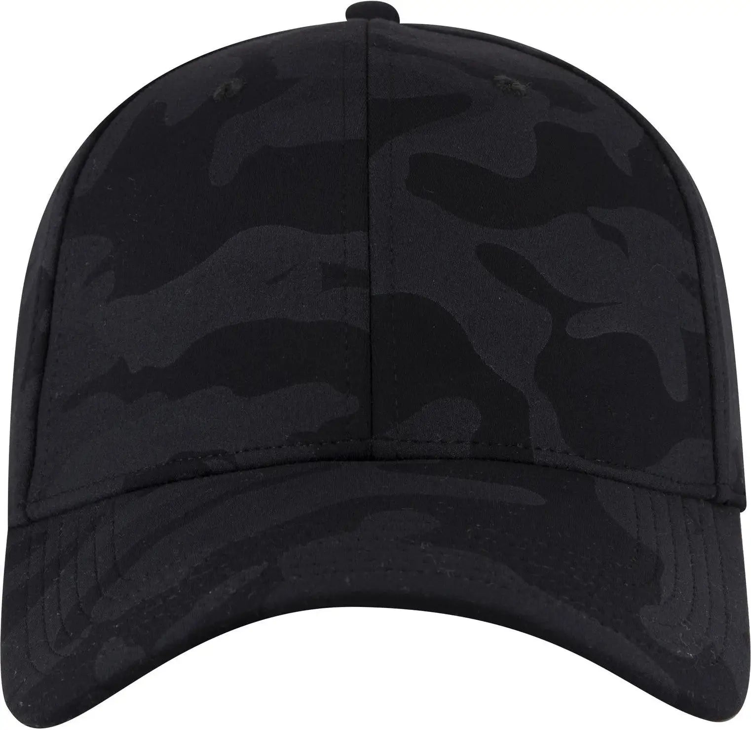 Otto 11-1172 ?Otto Flex’ Fitted 6 Panel Low Profile Baseball Cap - Blk/ch.gry