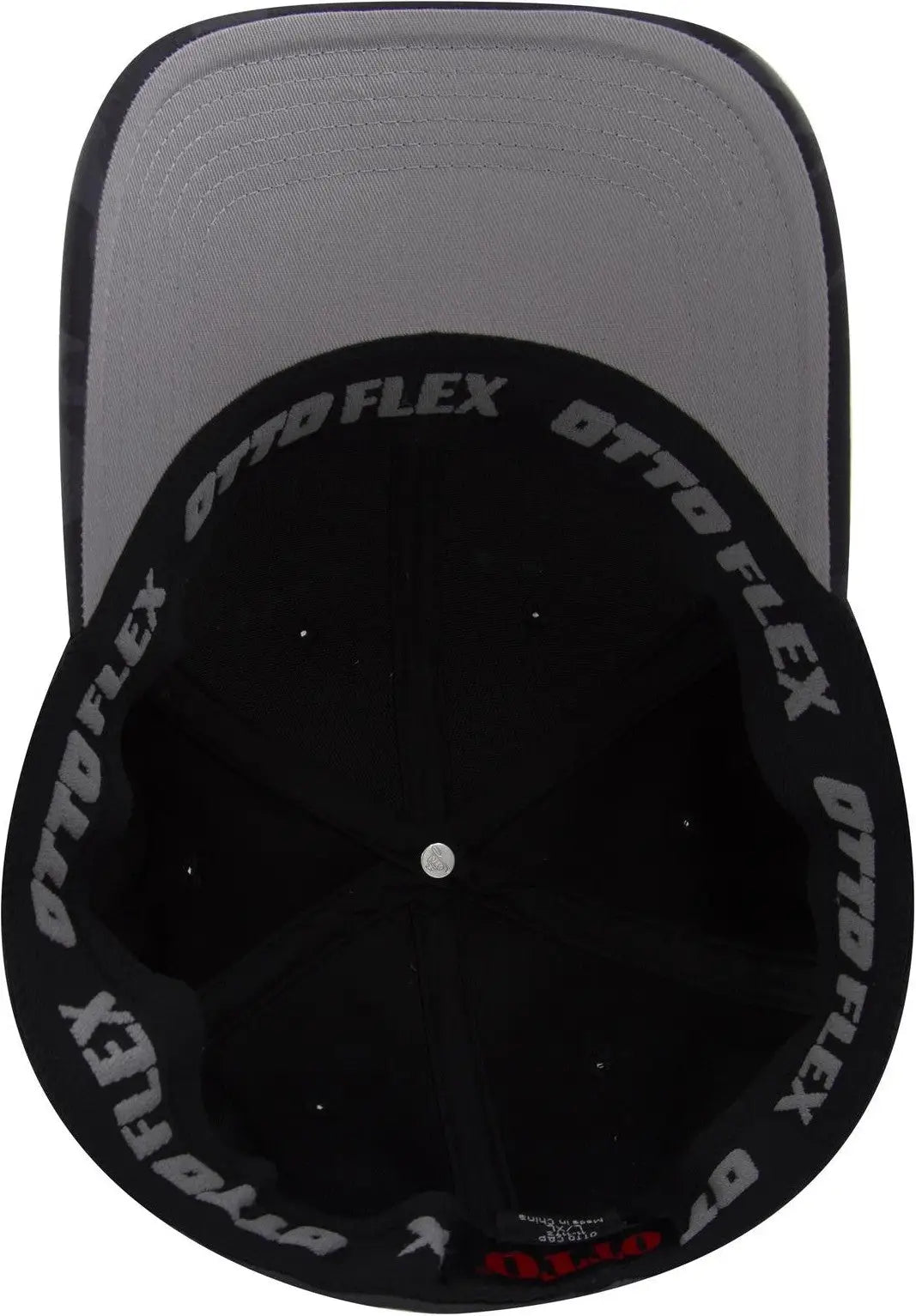 Otto 11-1172 ?Otto Flex’ Fitted 6 Panel Low Profile Baseball Cap - Ch.gry/blk